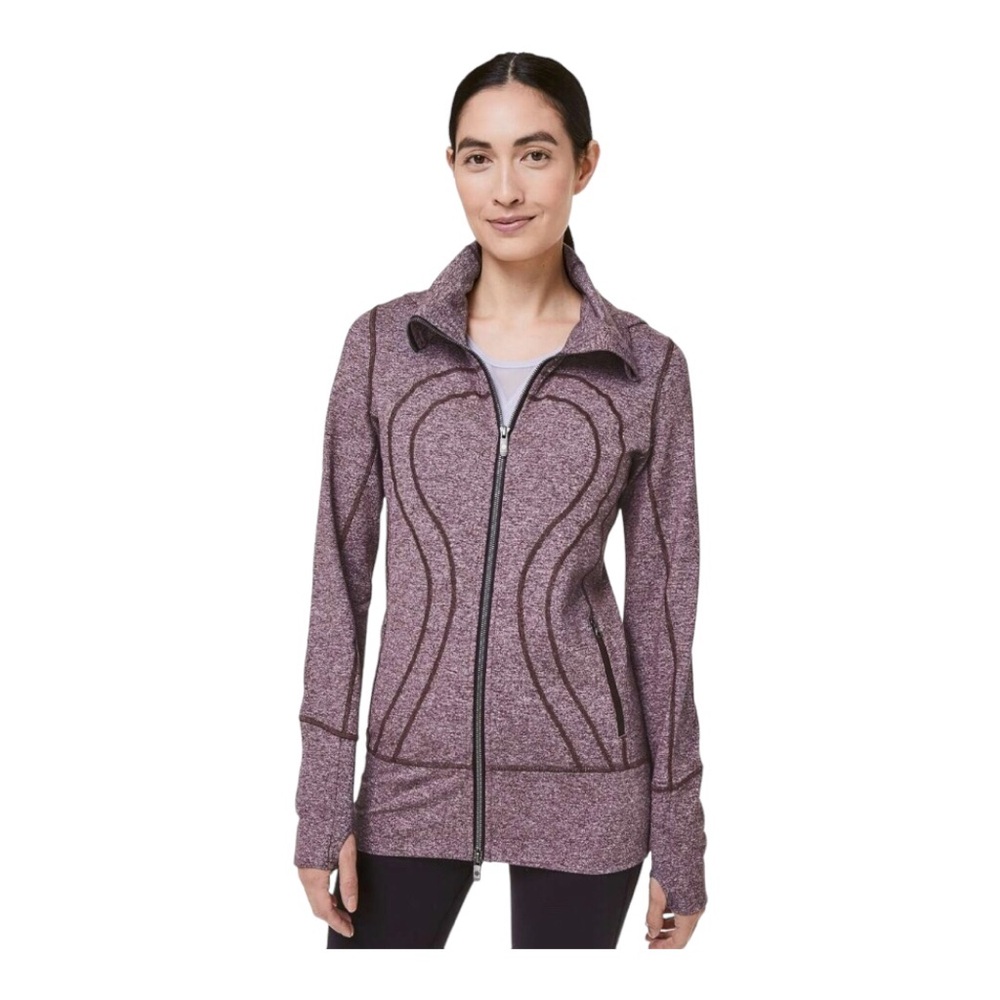 Lululemon Stride Jacket II Heathered Black Cherry size 10 nwot!